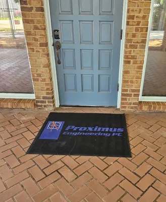 Front mat of our office Great mat We love it