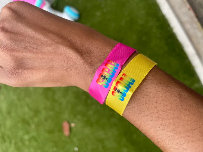 AllSignsToday.Com - Full Color Satin Cloth Wristbands