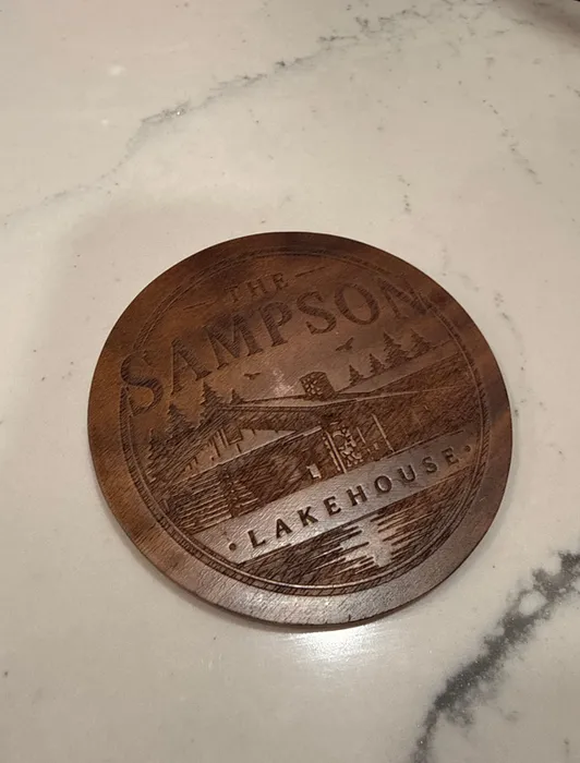 AllSignsToday.Com - Custom Handmade Walnut Coaster