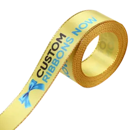 Metallic Edge Satin Ribbon - All Signs Today
