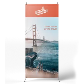 Korean Style X Banner Stands - All Signs Today