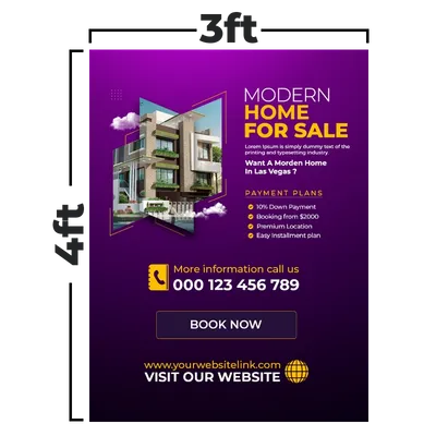 3 x 4 ft 3 x 4 ft - All Signs Today