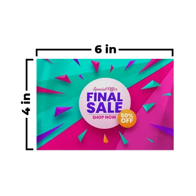 6 x 4 in - All Signs Today