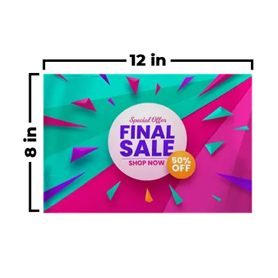 12 x 8 in - All Signs Today