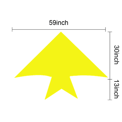 30in L x 59in W (13in Tail Length)