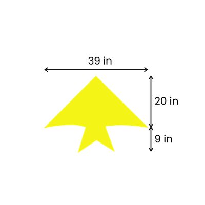 20in L x 39in W (9in Tail Length)