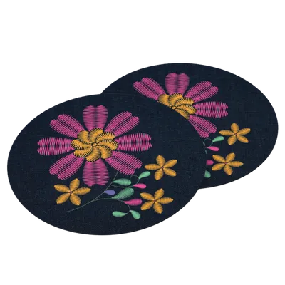 Cotton & Linen Embroidered Coasters - All Signs Today