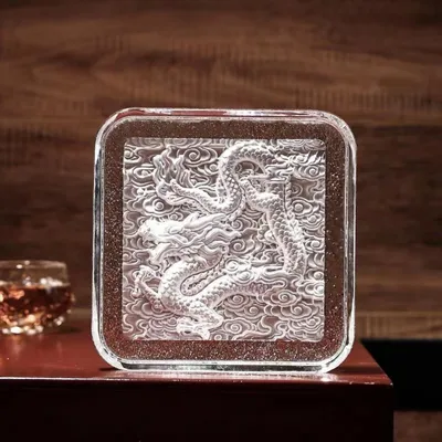 Customized Crystal Carving Coaster - All Signs Today
