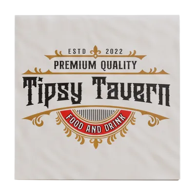 Custom Linen Beverage Napkin - All Signs Today