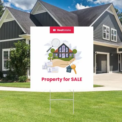 Custom Real Estate Sale Yard Sign