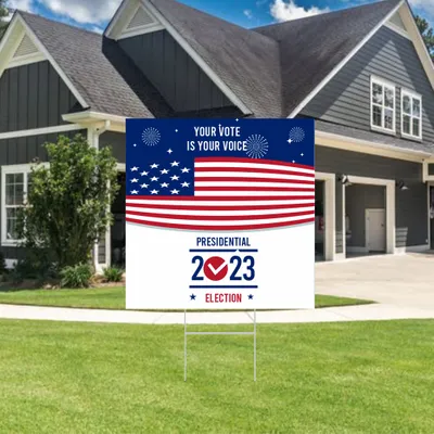 Custom Vote Awareness Outdoor Yard Sign