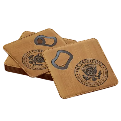 Leather Bottle Opener Coaster - All Signs Today