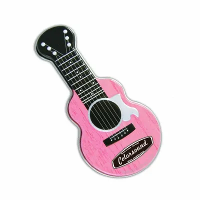 Pink Acoustic Guitar Shaped Mint Tin - All Signs Today
