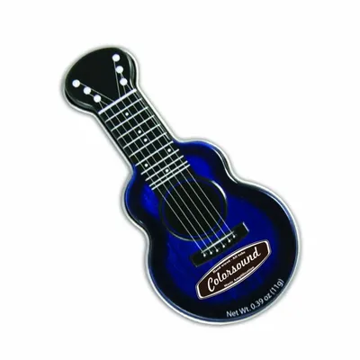 Blue Acoustic Guitar Shaped Mint Tin - All Signs Today