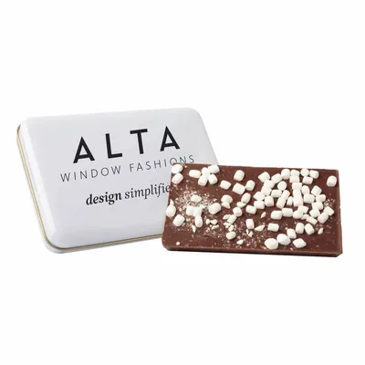 Milk Chocolate & Dehydrated Marshmallow Bark Tin - All Signs Today