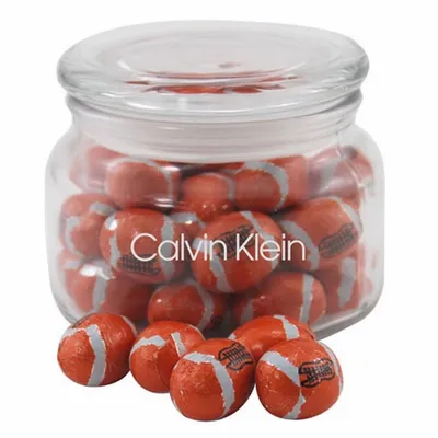 Jar with Chocolate Footballs - SG200 - All Signs Today