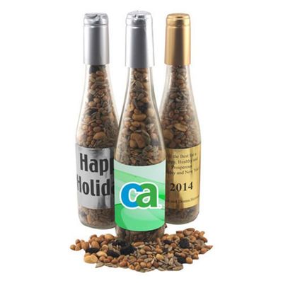 Champagne Bottle with Trail Mix 11"