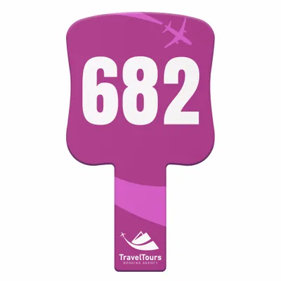 Paddle Shape Auction Paddles - All Signs Today