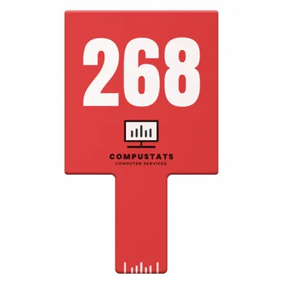 Paddle Shape Auction Paddles - All Signs Today