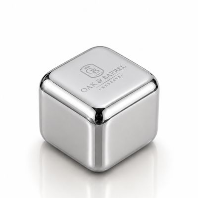 Silver Stainless Steel Ice Cubes