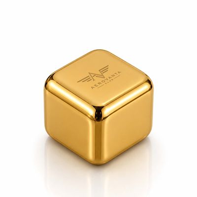 Gold Stainless Steel Ice Cubes