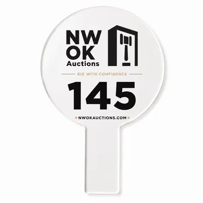 Acrylic Auction Paddles - All Signs Today