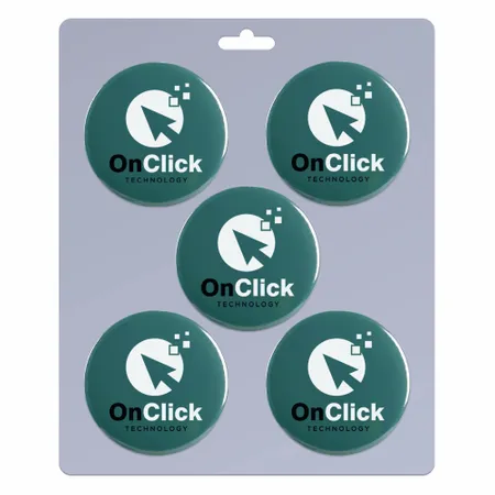 5 pack_Round Lapel Pin 1.00 inch - All Signs Today