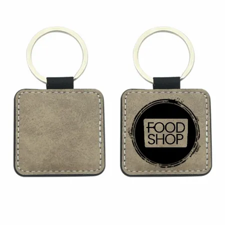 Sublime Square Leather Keychain - All Signs Today