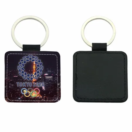 Square Leather Keychain - All Signs Today