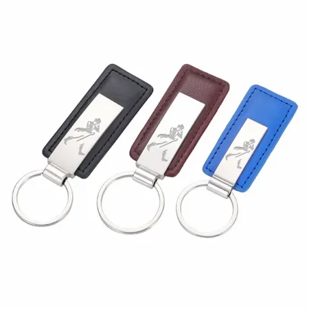 Classic Metal & Leather Keychain - All Signs Today