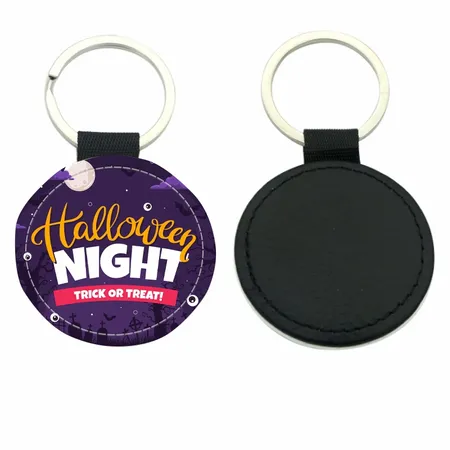 Circle Leather Keychain - All Signs Today