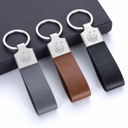 Elegant Loop Leather Keychain - All Signs Today