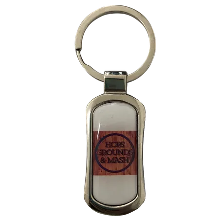 Stylish Rectangle Metal Keychain - All Signs Today