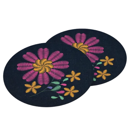 Cotton & Linen Embroidered Coasters - All Signs Today