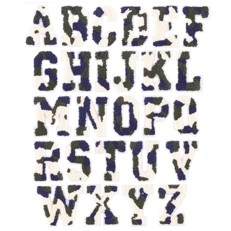 Chenille Camo Letters Patches - All Signs Today