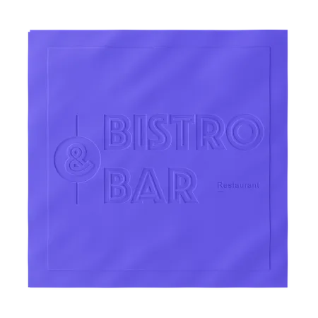 Custom Debossed Beverage Napkin - All Signs Today