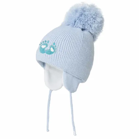 Kiddie Puff Acrylic Beanies with Earflaps - All Signs Today