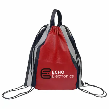 Reflective Side-Strip Drawstring Bag Reflective Side-Strip Drawstring Bag - All Signs Today