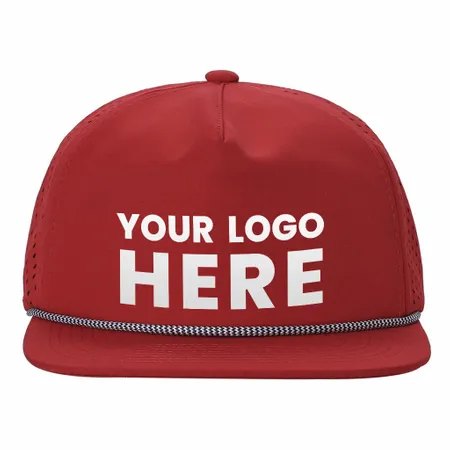 Unbranded 5 Panel Water Resistant Flat Bill Perforated Rope Hat Unbranded 5 Panel Water Resistant Flat Bill Perforated Rope Hat - All Signs Today