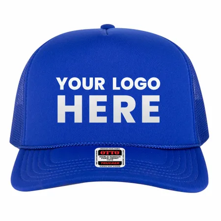 OTTO Cap 3932-1 5 Panel High Crown Polyester Foam Front Mesh Back Trucker Hat - All Signs Today