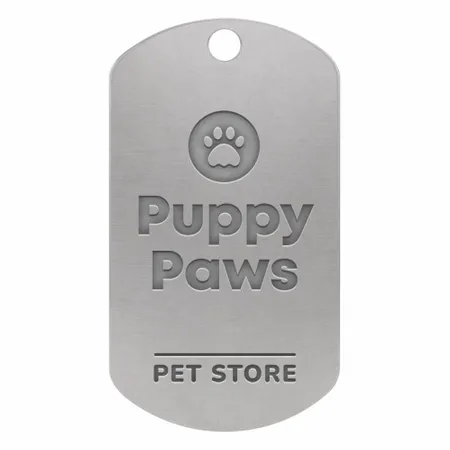Die Struck Metal Dog Tags - All Signs Today
