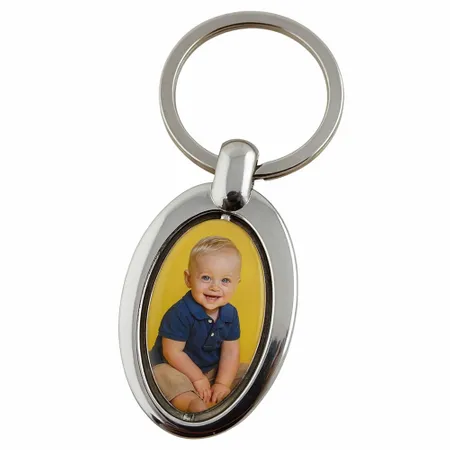 Spinning Oval Metal Keychain - All Signs Today