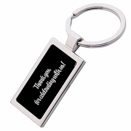 Colored Rectangle Metal Keychain - All Signs Today