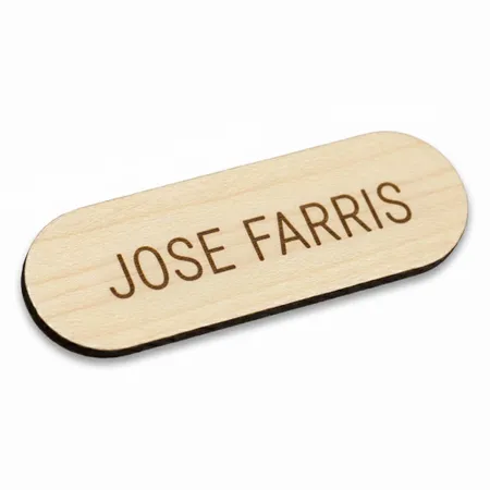 Wooden Name Badges - All Signs Today