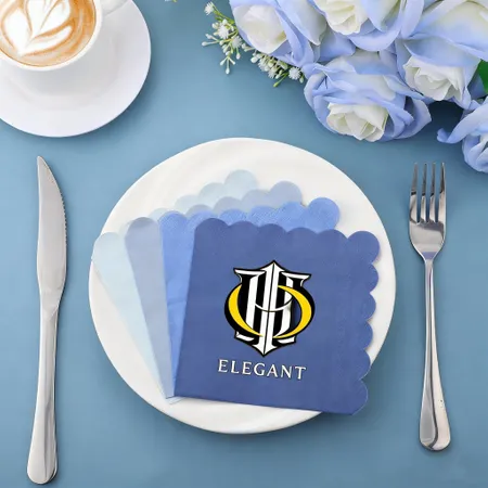 Scallop Beverage Napkins - All Signs Today