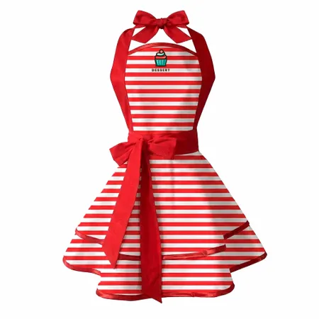 Classic Stripe Double Layer Cotton Aprons - All Signs Today