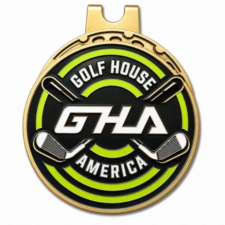 Soft Enamel Golf Ball Marker with Hat Clips - All Signs Today