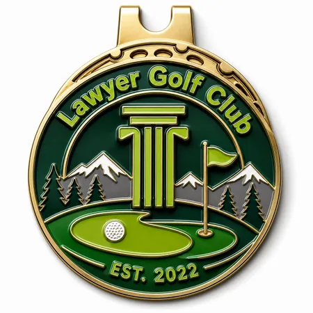 3D Ball Golf Marker with Hat Clips - All Signs Today