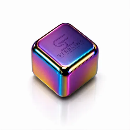Rainbow Stainless Steel Ice Cubes - All Signs Today