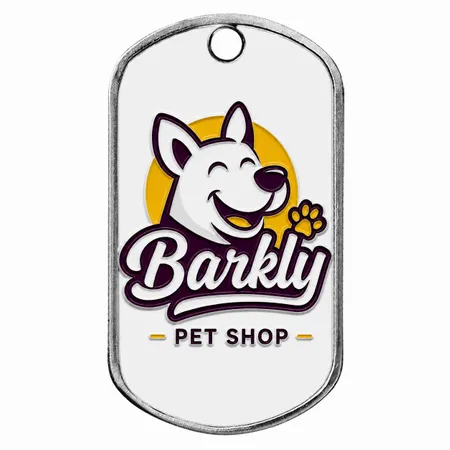 Hard Enamel Metal Dog Tags - All Signs Today